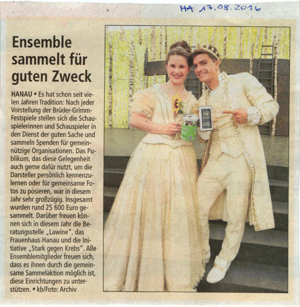 Hanauer Anzeiger Plakatwettbewerb 17.08.2016