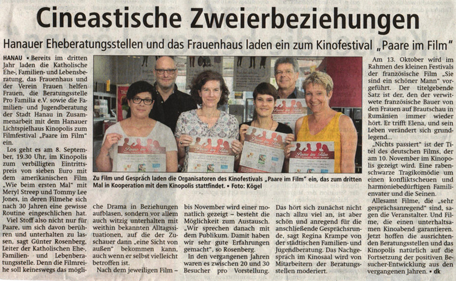 Hanauer Anzeiger Kinopolis 02.09.2016