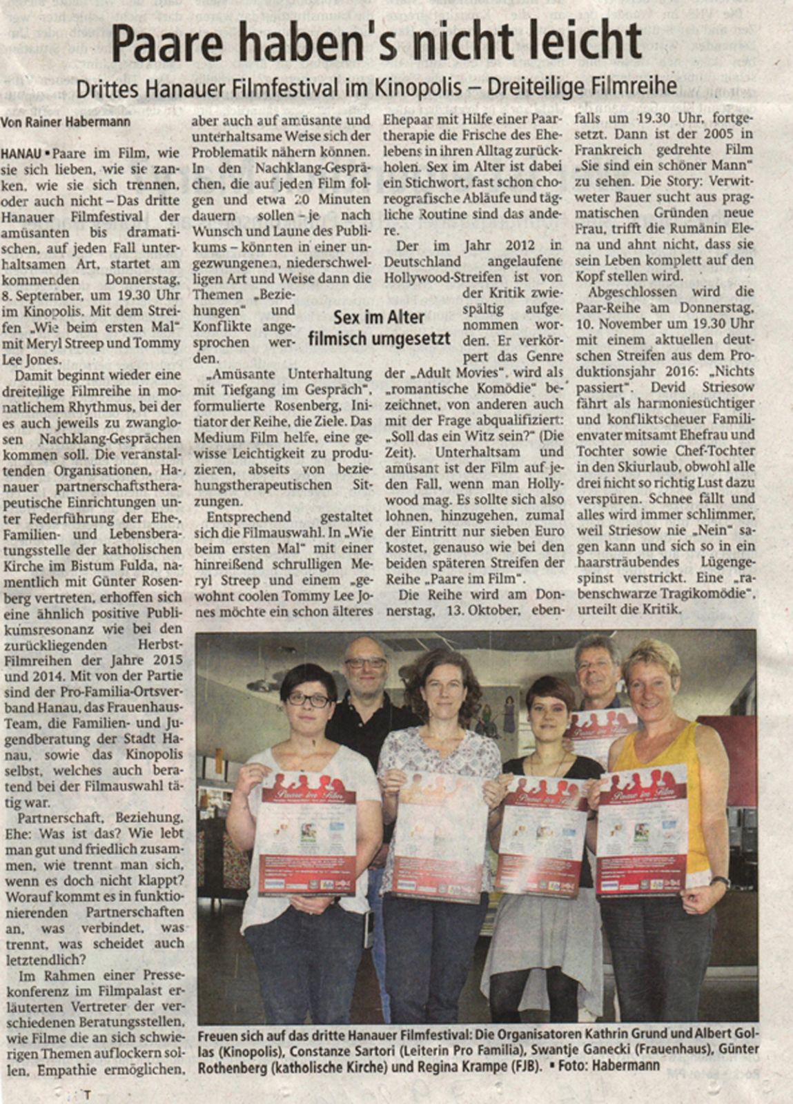 Hanauer Anzeiger Kinopolis 07.09.2016