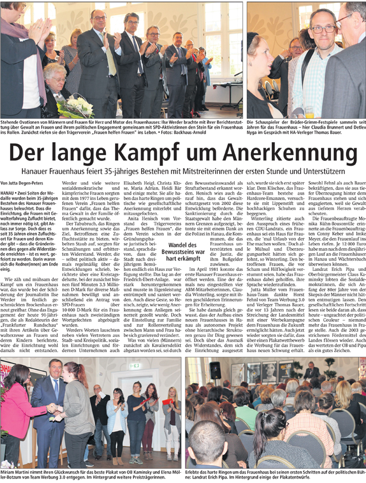 Hanauer Anzeiger Jubiläum 03.11.2016