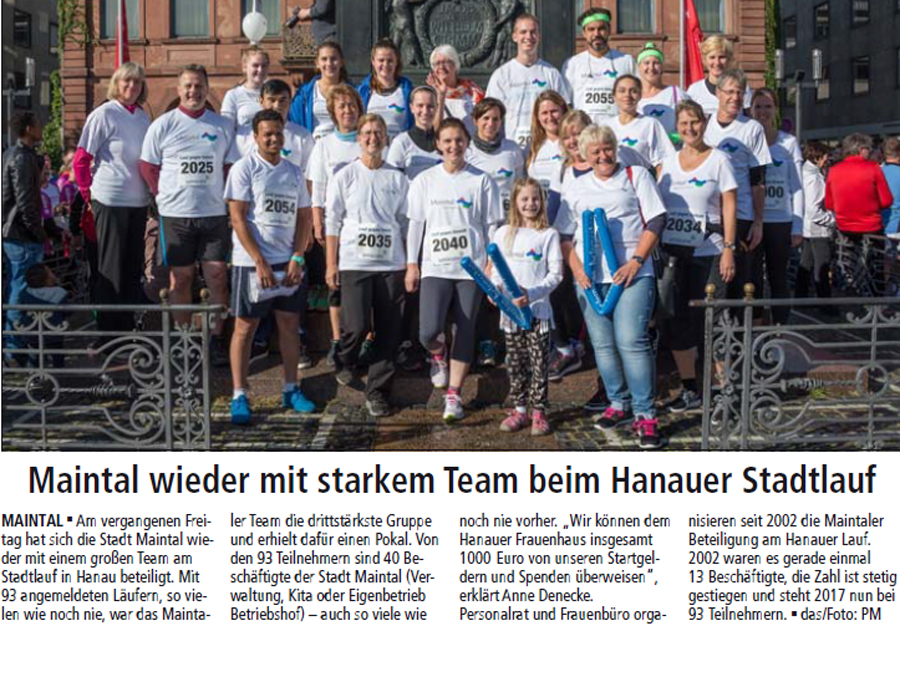 Maintaler Tagesanzeiger 19.09.2017 Stadtlauf