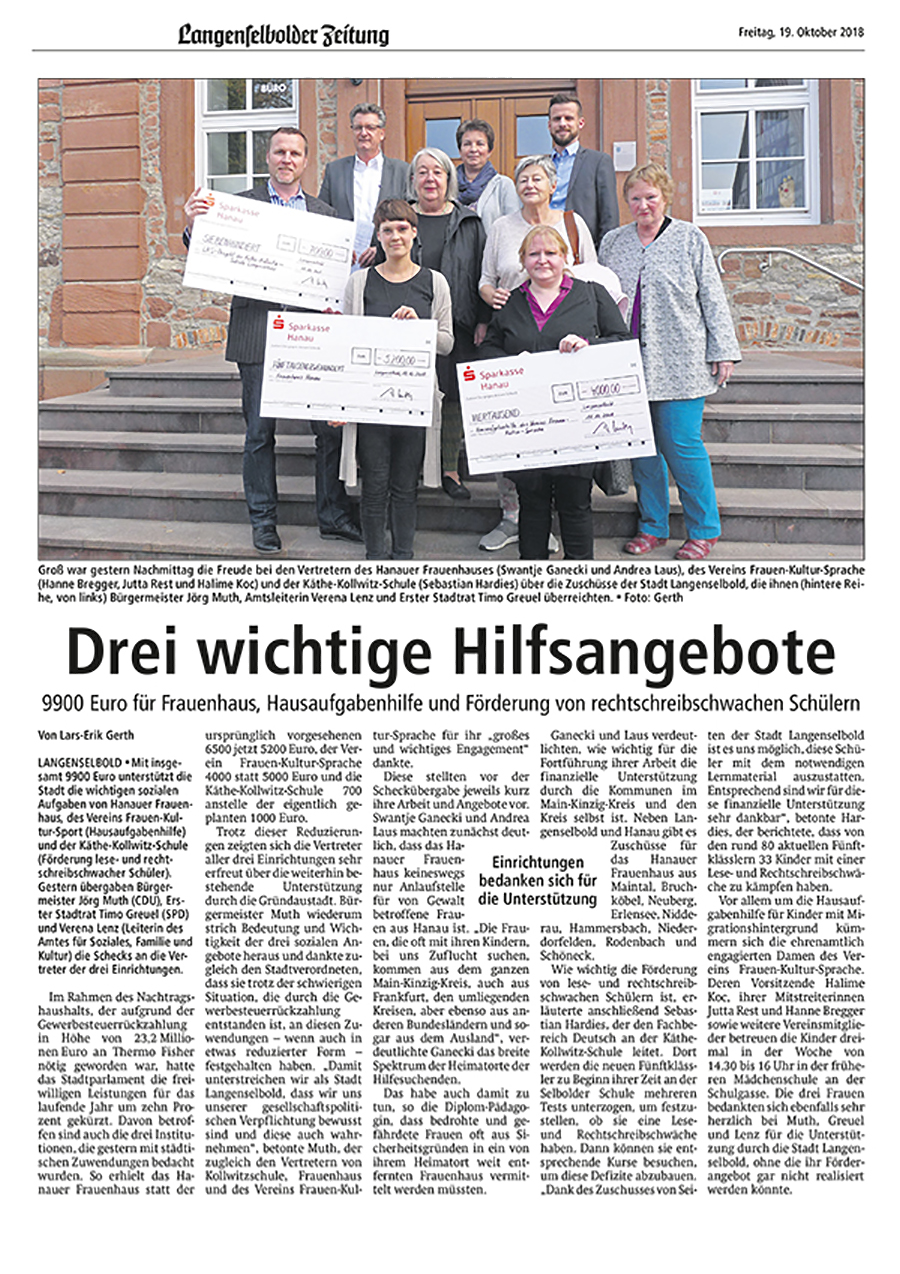 19.10.2018 Langenselbolder Zeitung